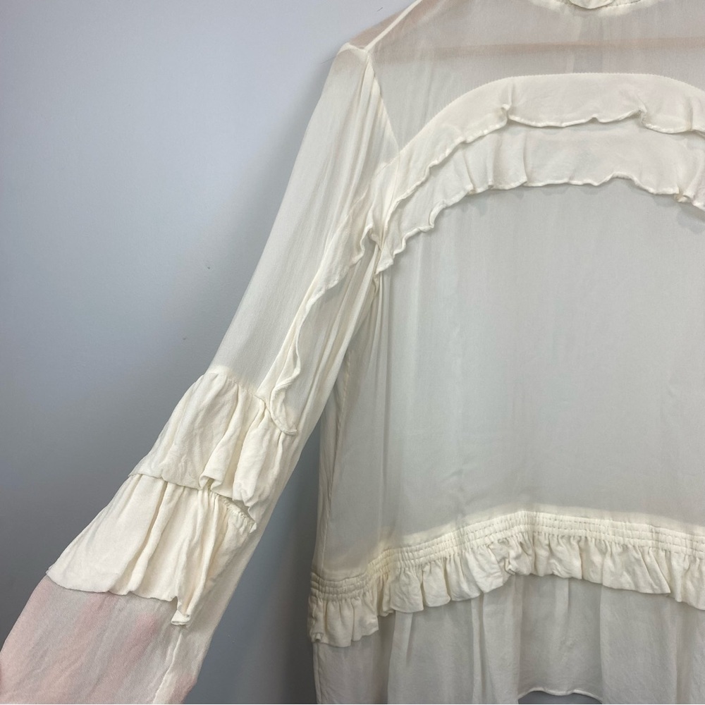 MUNTHE • See Through White Blouse - Picture 4 of 13